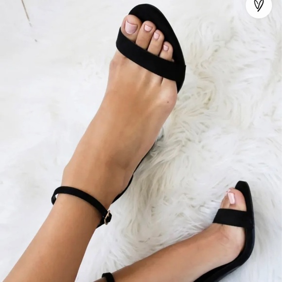 Lulus Shoes - Lulus Taylor Black Suede Ankle Heels